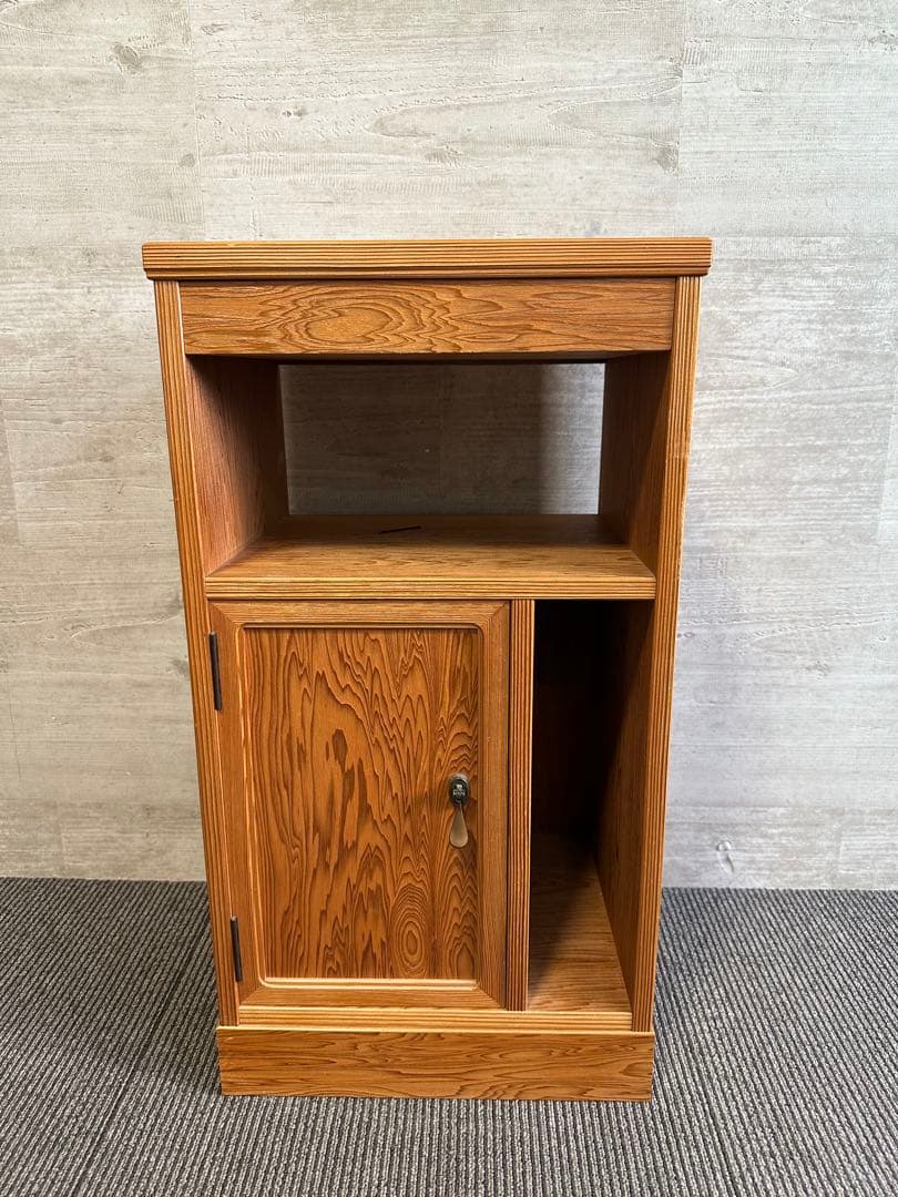 希少！和モダン！屋久杉天然木　電話台・ファックス台　花台