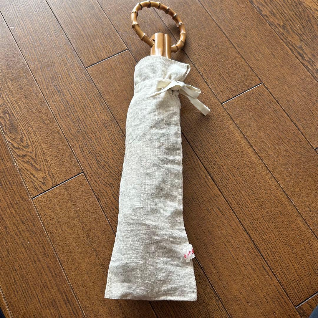 シュールメール　リネン　折りたたみ日傘