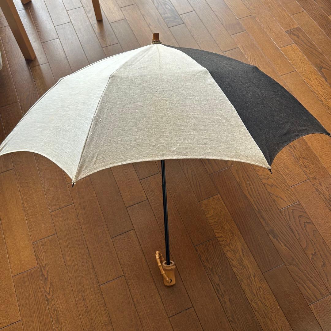 シュールメール　リネン　折りたたみ日傘