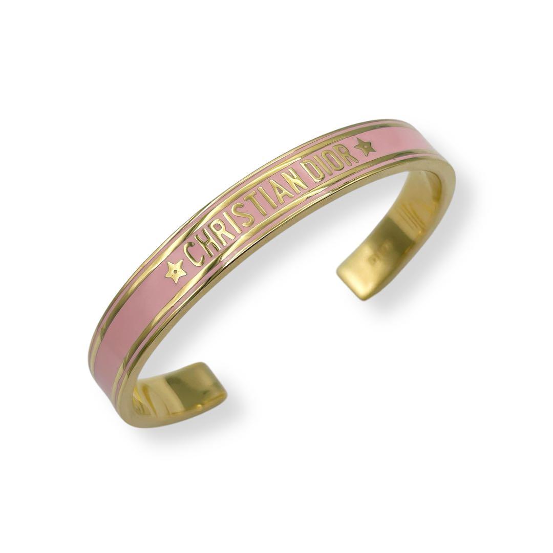 ✨現行・超美品✨DIOR CODE バングル ラッカー ゴールド ブレスレット