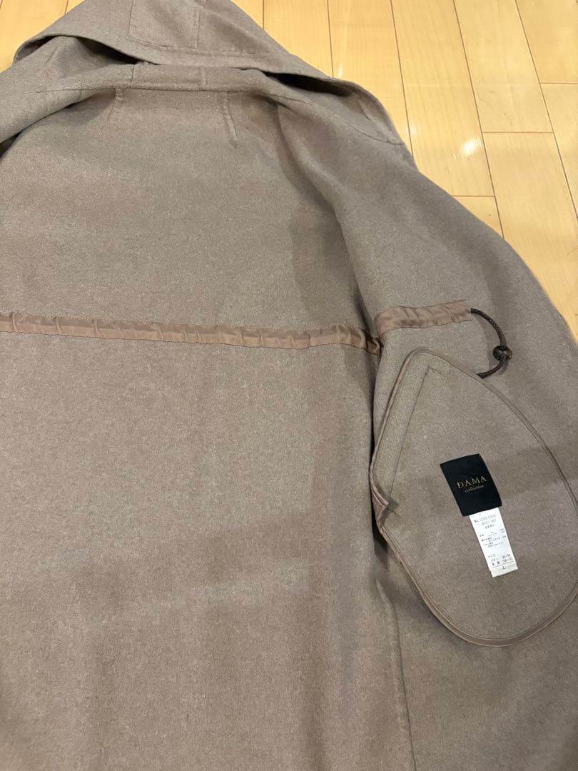 ディノス　damaダーマコレクション　ファー付きロングコート　ミンク