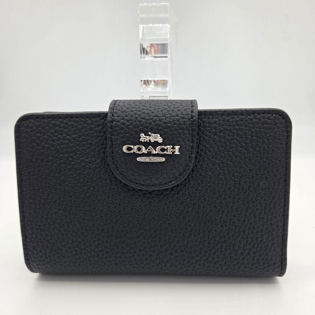 コーチ CBO41 二つ折り財布 リファインド レザー ジップ ウォレット