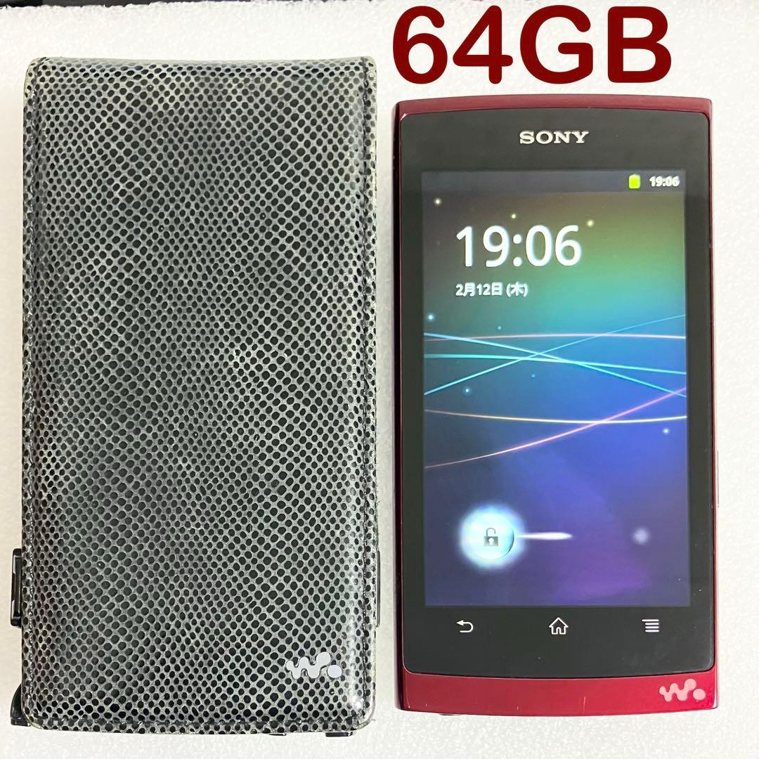 【概ね美品】　SONY ウォークマン NW-Z1070 64GB あか
