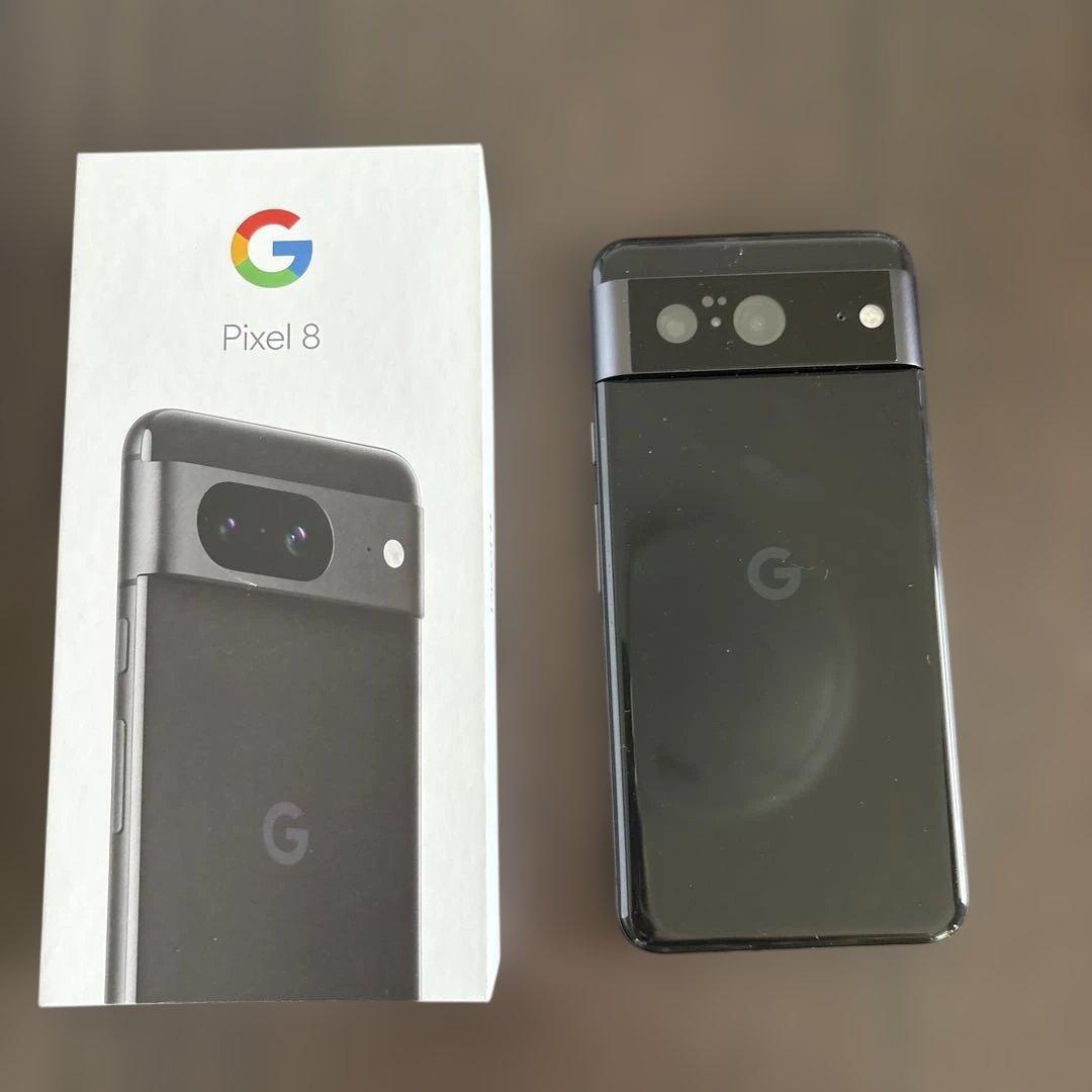 Google Pixel 8 ブラック 本体 ケース付き