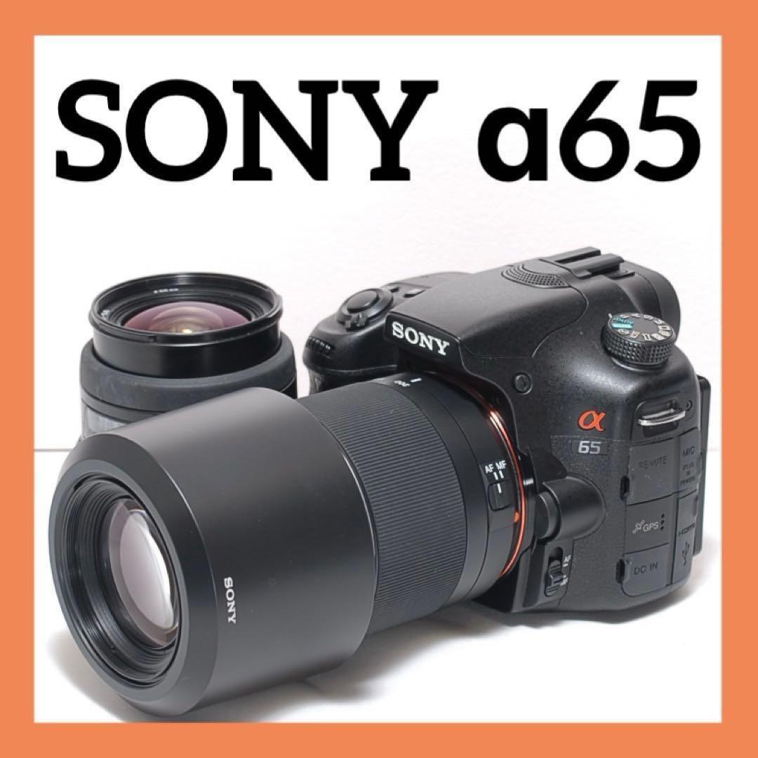 ✨一眼レフデビューに✨SONYα65✨ソニー✨ダブルレンズ✨スポーツ観戦にも
