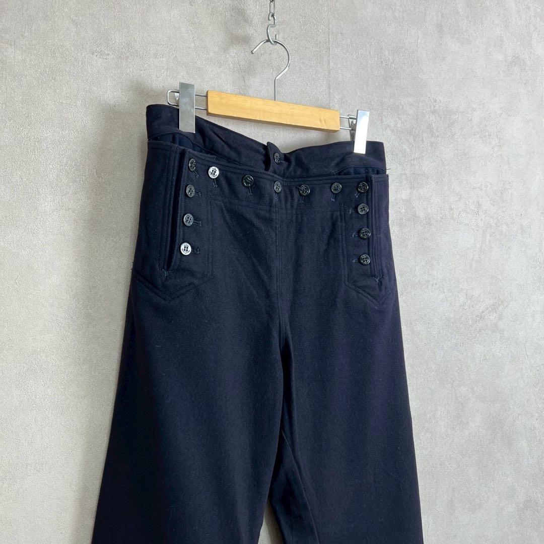 60s US NAVY セーラーパンツ ワイドパンツ ウール vintage