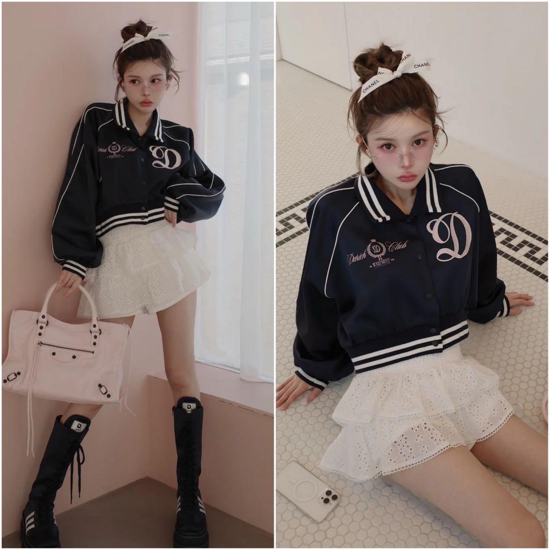 Darich ダーリッチ　Darich Clubスカジャン　ネイビー