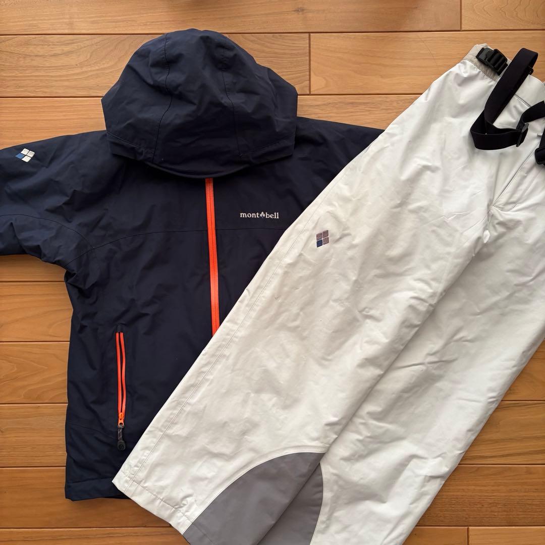montbell 上下スキーウェア ネイビー 150