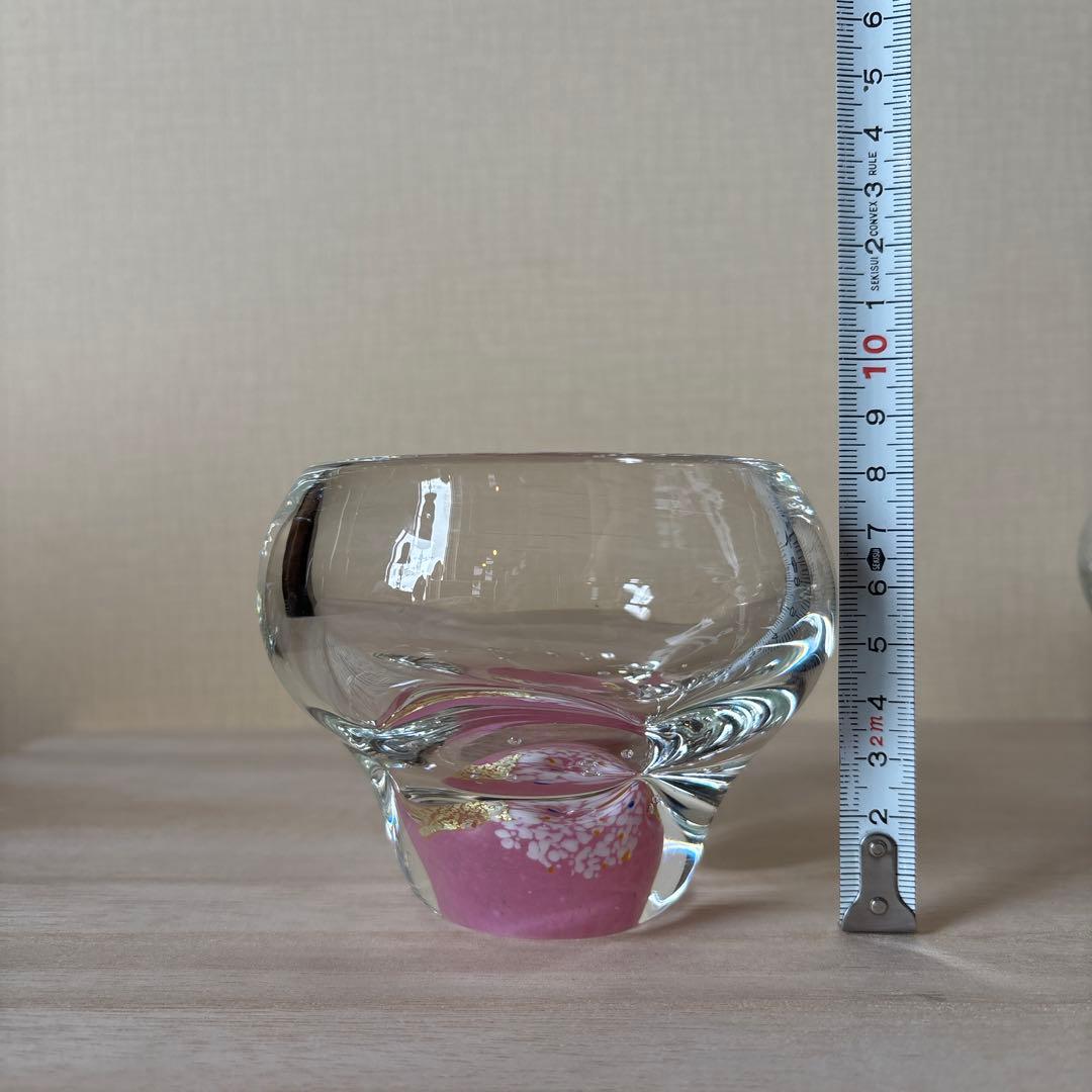 ガラス　黒木国昭　小鉢　ペーパーウェイト　花器