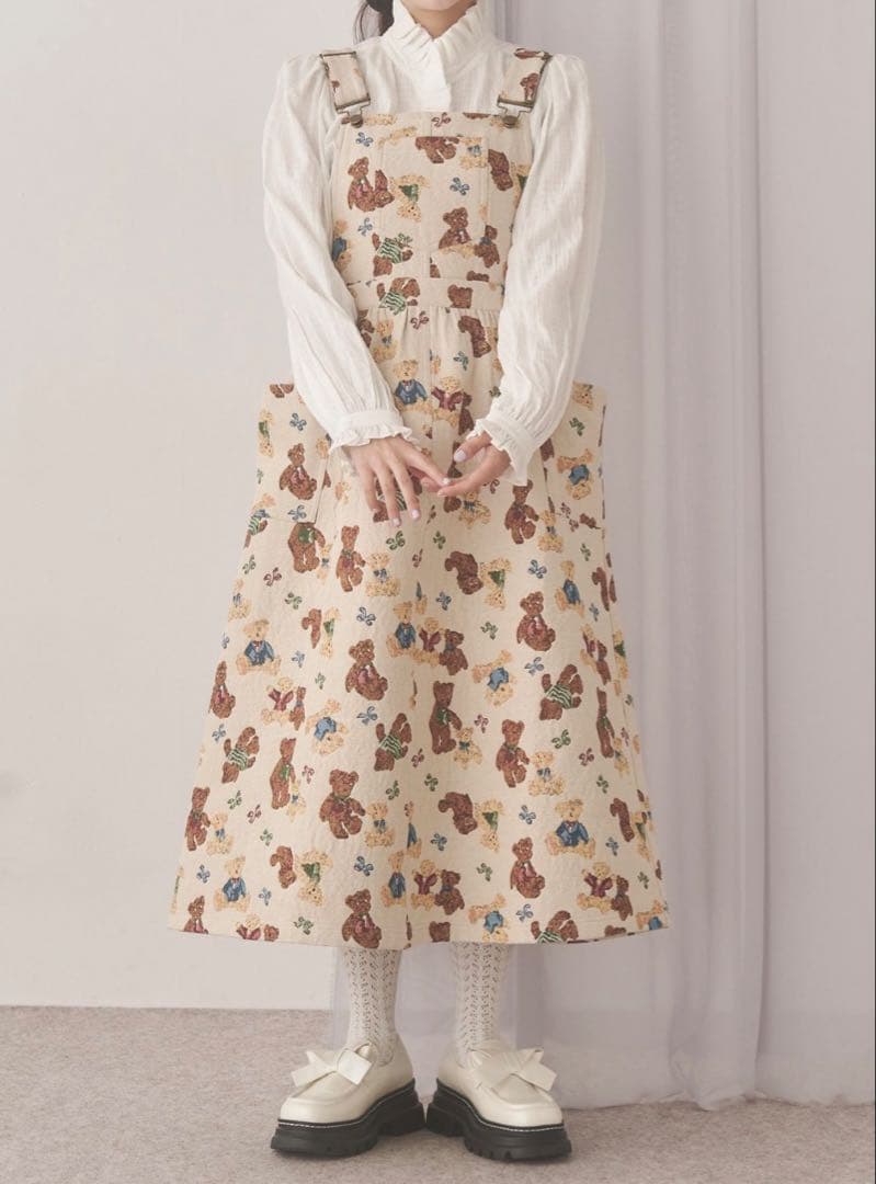 merry jenny bear and bearジャガードジャンスカ