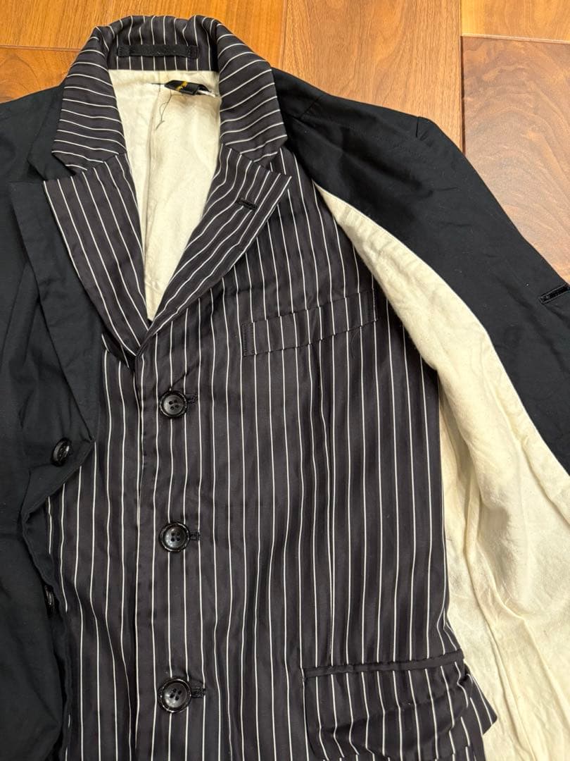 コムデギャルソン 二重 レイヤード ロング ジャケット　2011ss