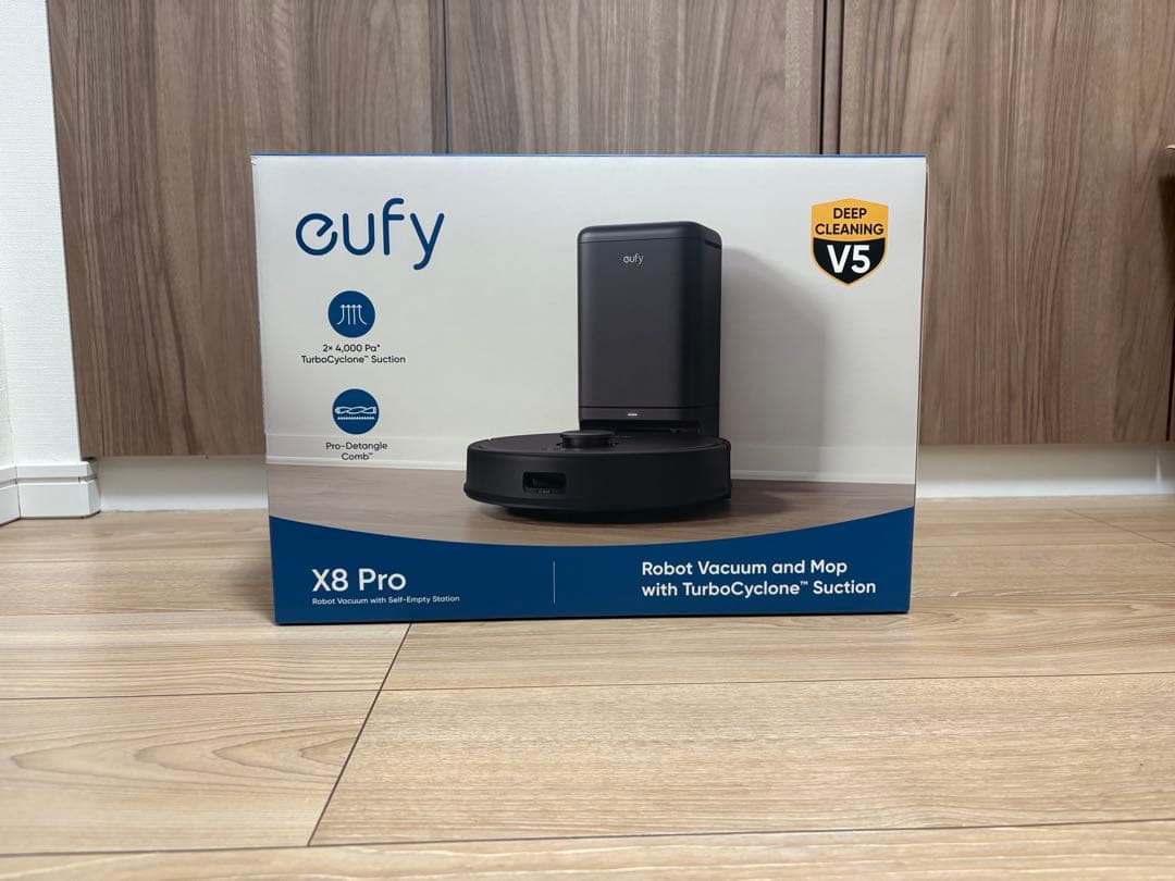【未使用】Eufy Clean X8 Pro 自動ゴミ収集ステーション付き