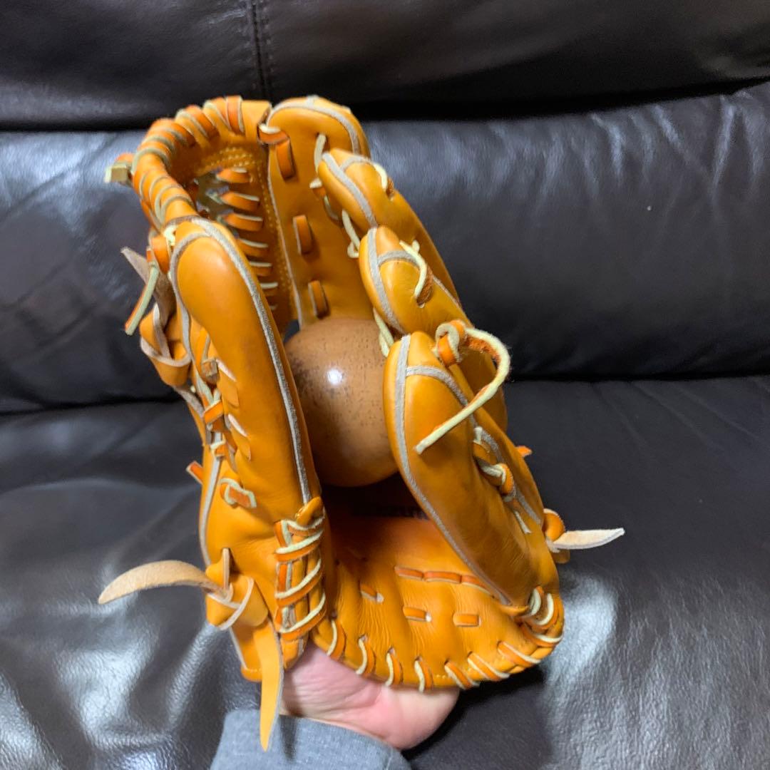 Mizuno Pro 硬式内野手用グローブ オレンジ