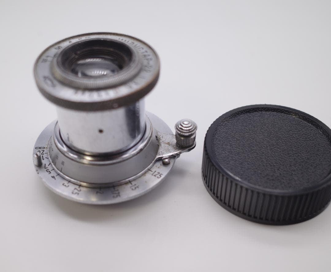 41　希少【RED P】　沈胴式オールドレンズ インダスター22　L39