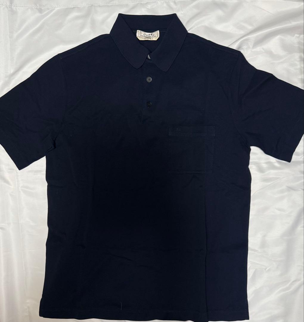 【新品未使用】エルメス ポロシャツ　H刺繍　Mサイズ