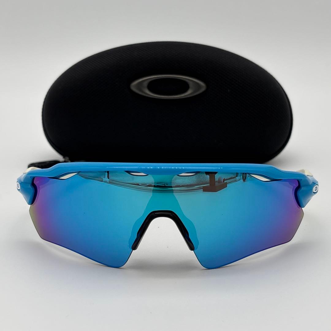OAKLEY RADBR EV スポーツサングラス ミラーレンズ ケース付