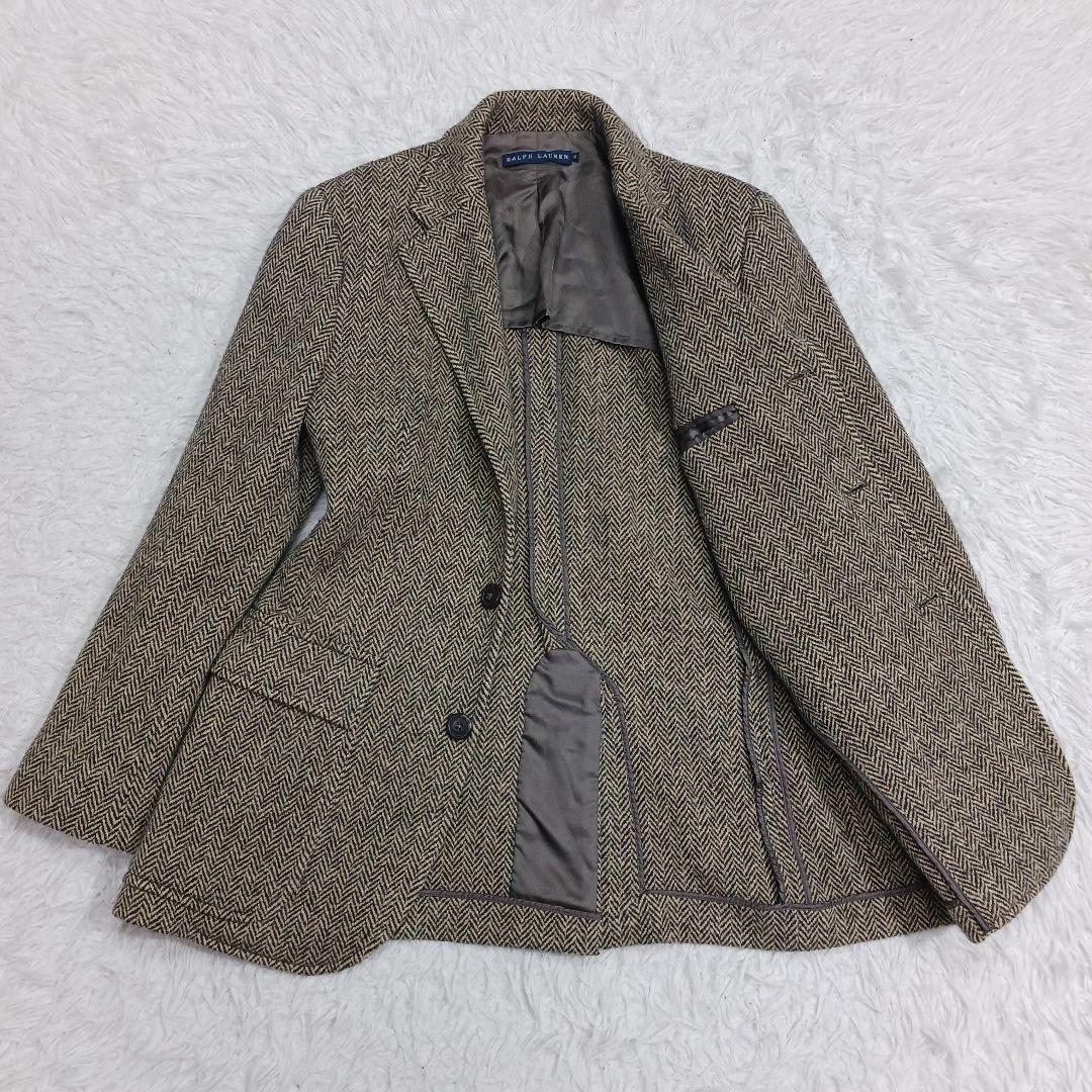 ✨美品✨ポロラルフローレン　ツイード　ヘリンボーン　カシミヤ混　ジャケット　6