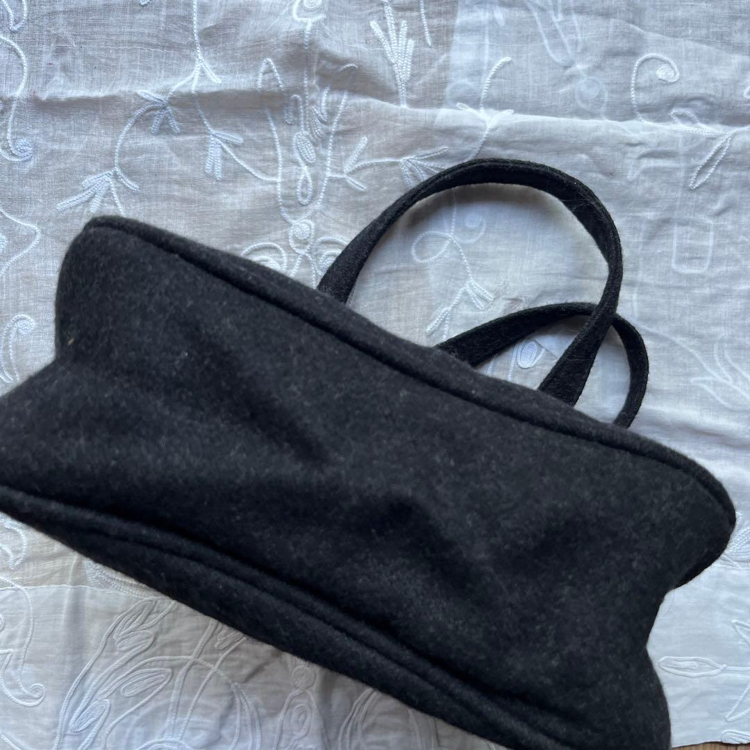 PRADA プラダ フェルト生地 バック　黒　レア