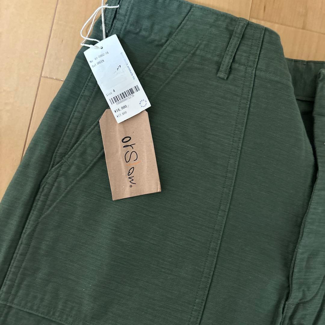 orslow ファティーグ　ベイカーパンツ　カーキ　サイズ4 XL
