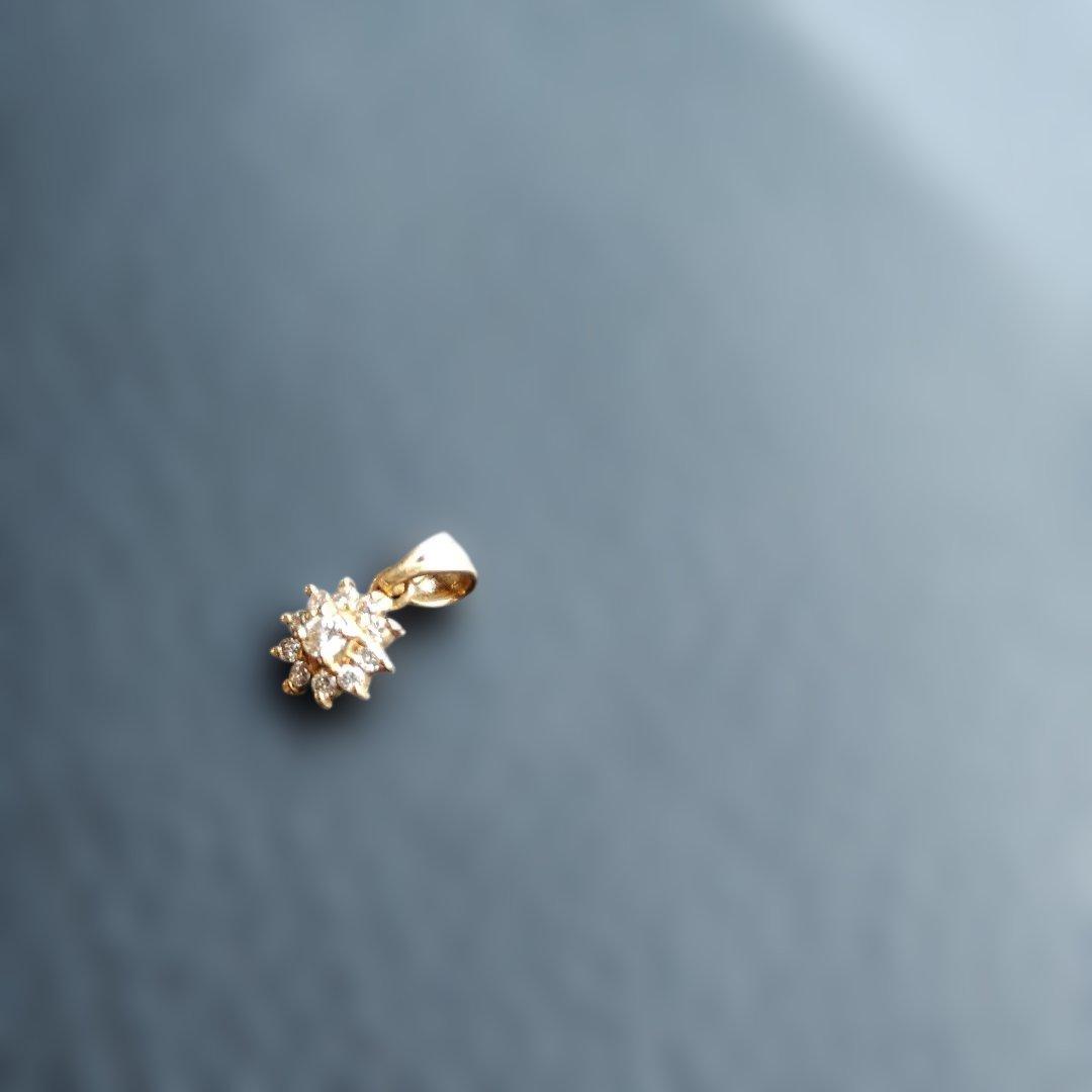 K18Pt900 ダイヤモンドペンダントトップ