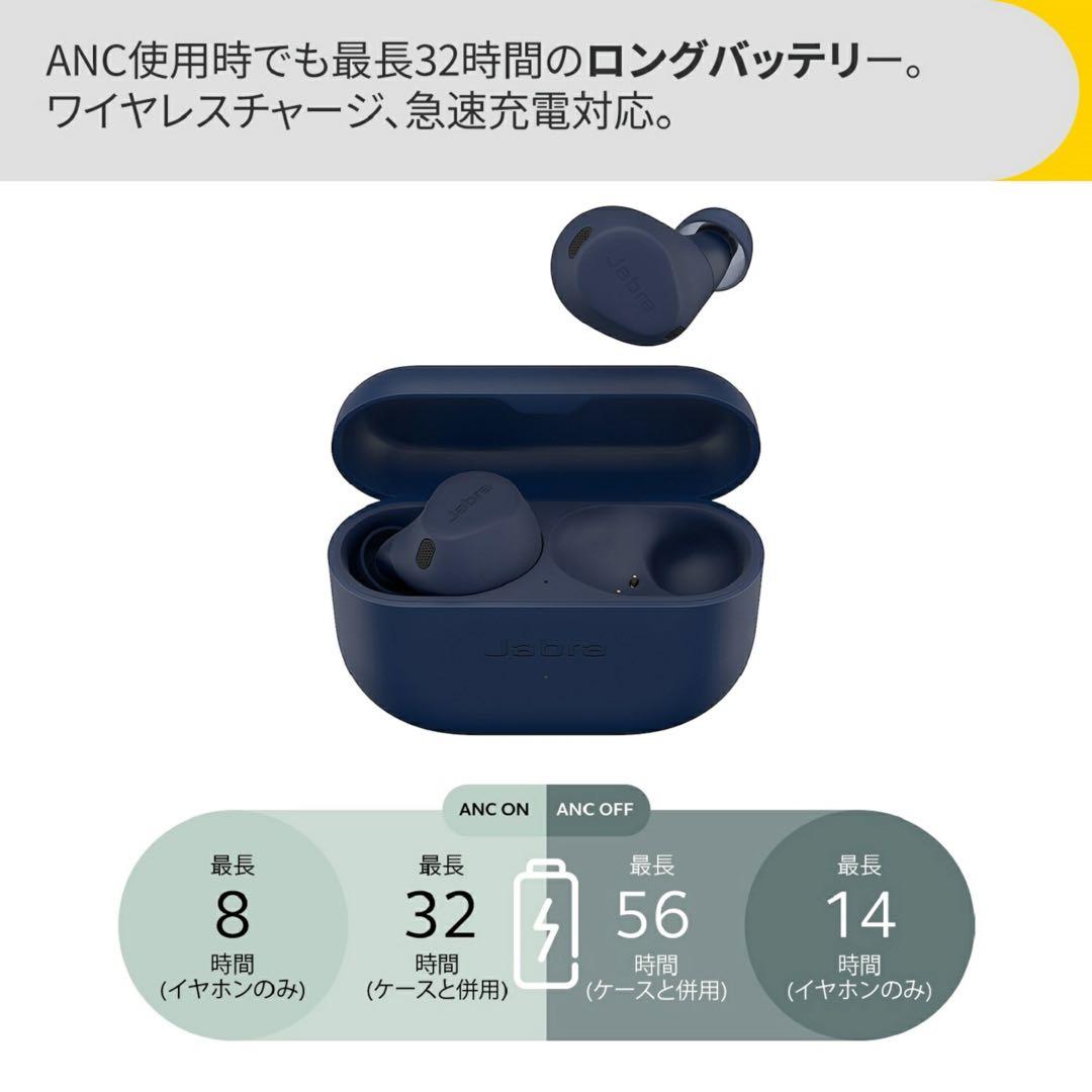 Jabra Elite 8 Active ハンズフリーイヤホン ネイビー