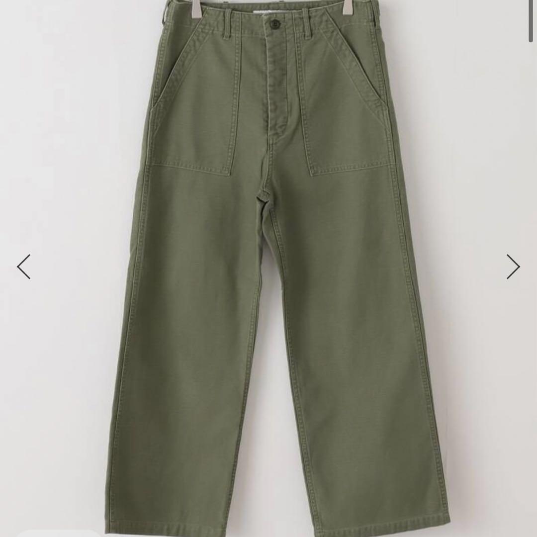 FRAMeWORK ミリタリースラブバックサテンベイカーパンツ