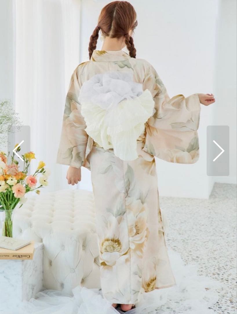 花柄のカジュアル浴衣