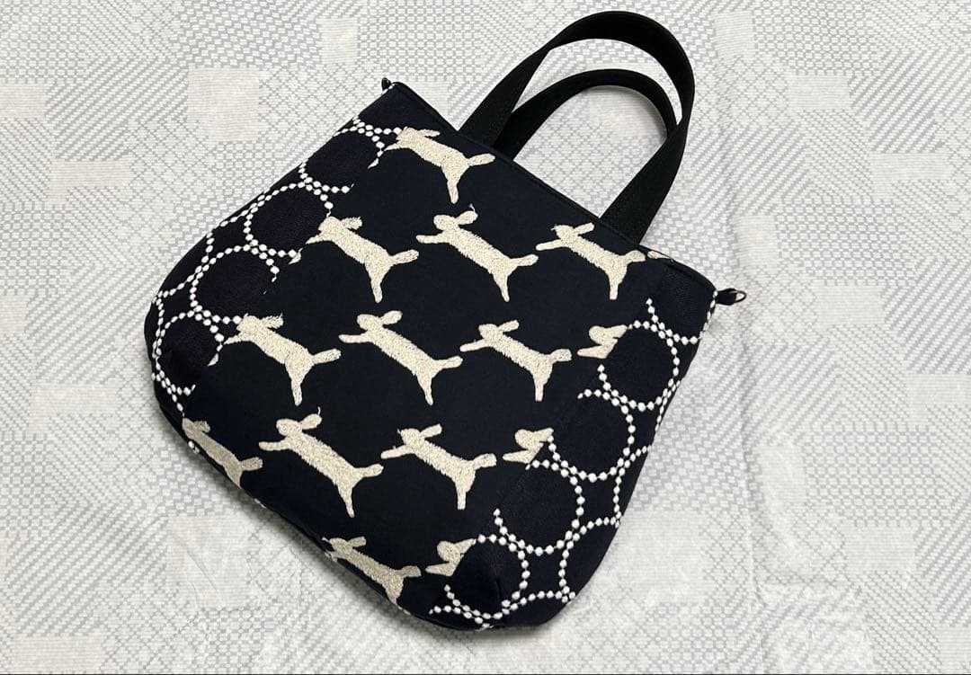 ハンドメイド ミナペルホネン run run run コロりんトート