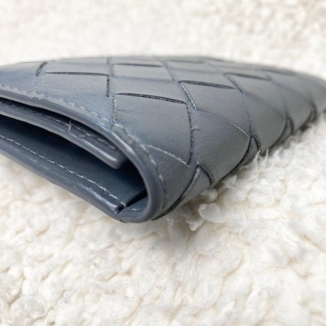 美品BOTTEGA VENETA 6連キーケース マキシイントレチャート グレー