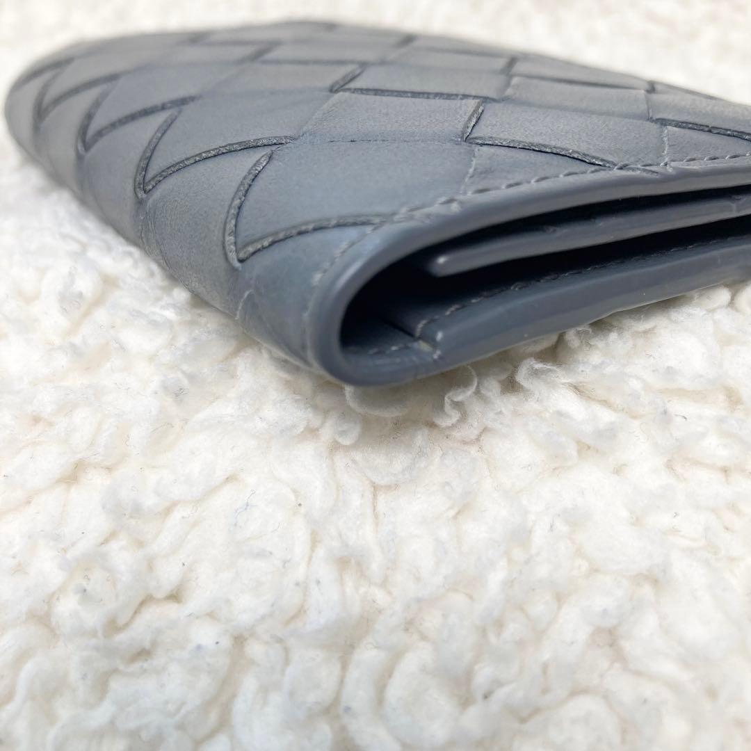 美品BOTTEGA VENETA 6連キーケース マキシイントレチャート グレー