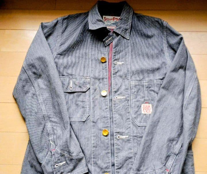 モルボルシュガーケーン ヒッコリー カバーオール　デニムジャケット