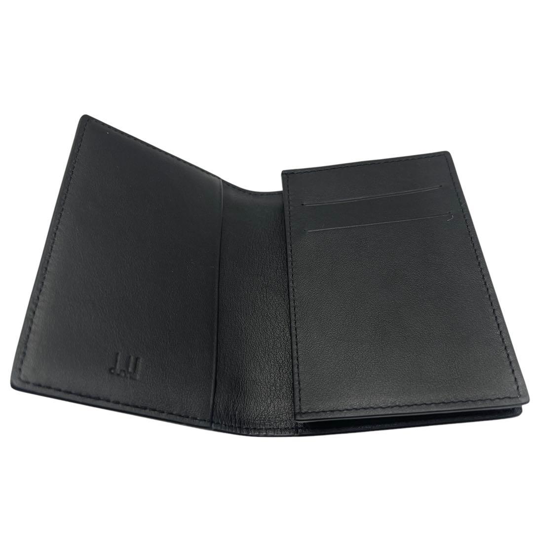 専用極美品 Dunhill 箱付き レザー ブラック メンズ 名刺入れ 7084