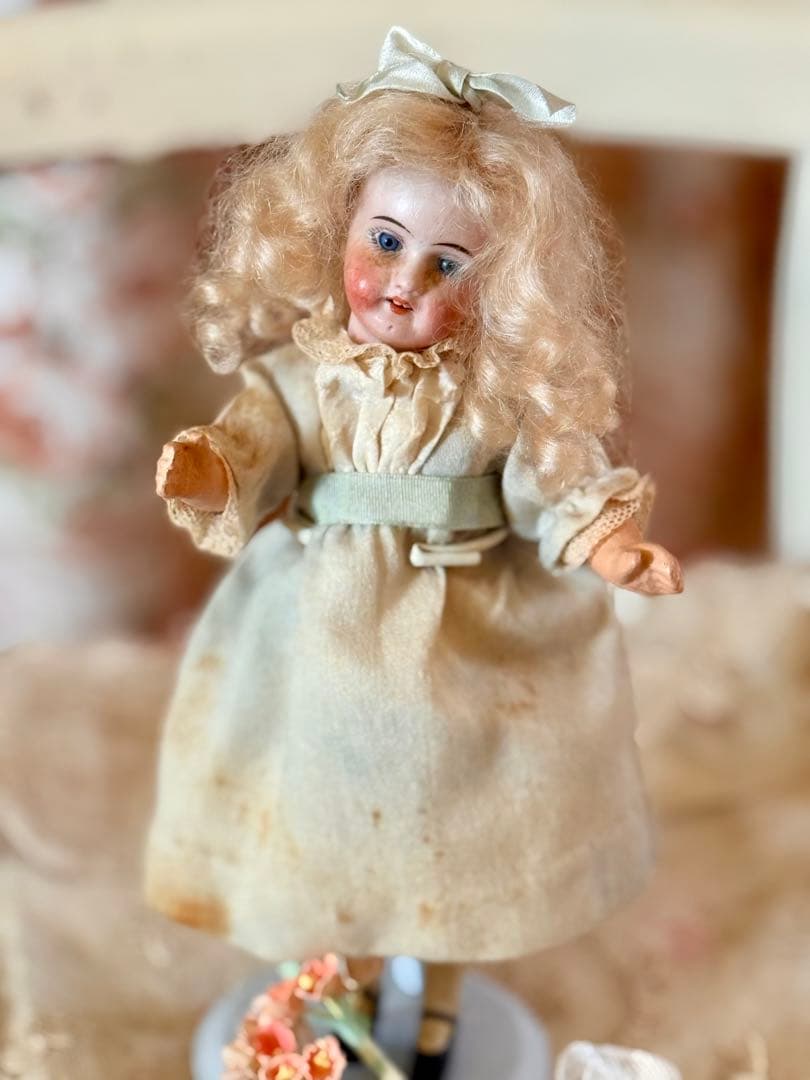 アンティーク　ミニョネット　ミレット　ドール　布花セット