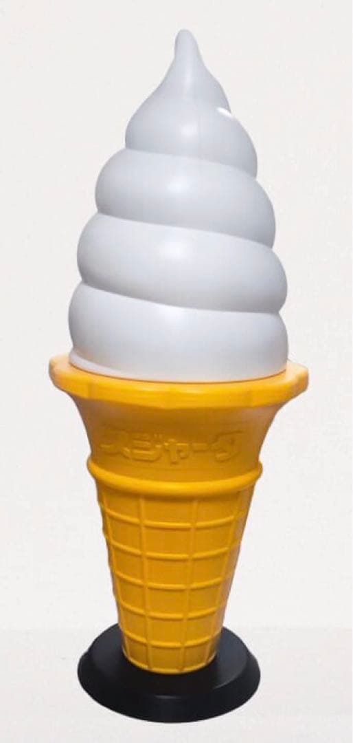 スジャータ TOMI レトロソフトクリーム看板（業務用・照明付き）93cm