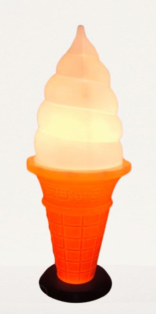 スジャータ TOMI レトロソフトクリーム看板（業務用・照明付き）93cm