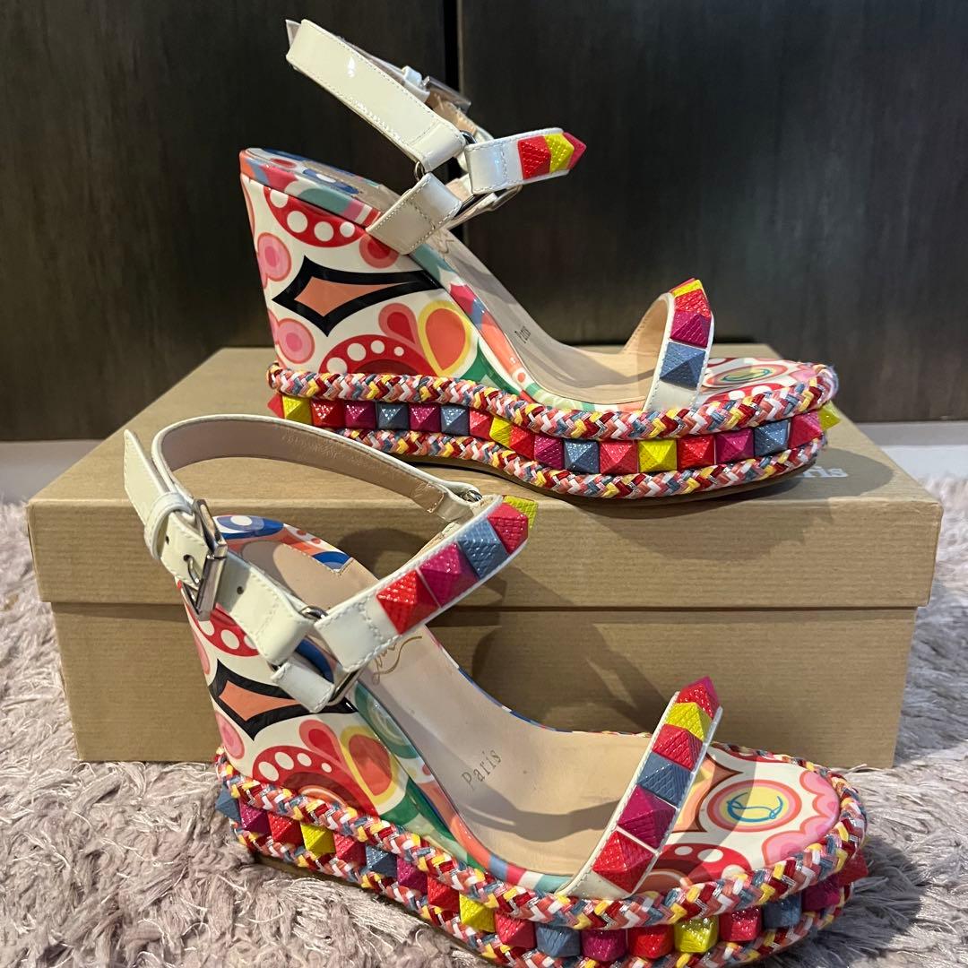 Christian Louboutin ストラップ　サンダルウェッジソール箱あり