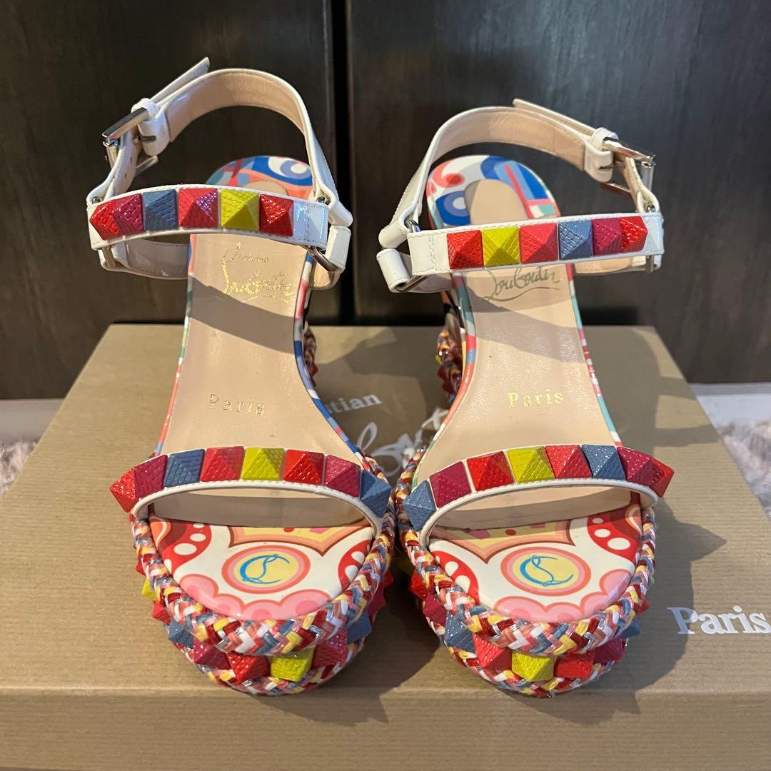 Christian Louboutin ストラップ　サンダルウェッジソール箱あり