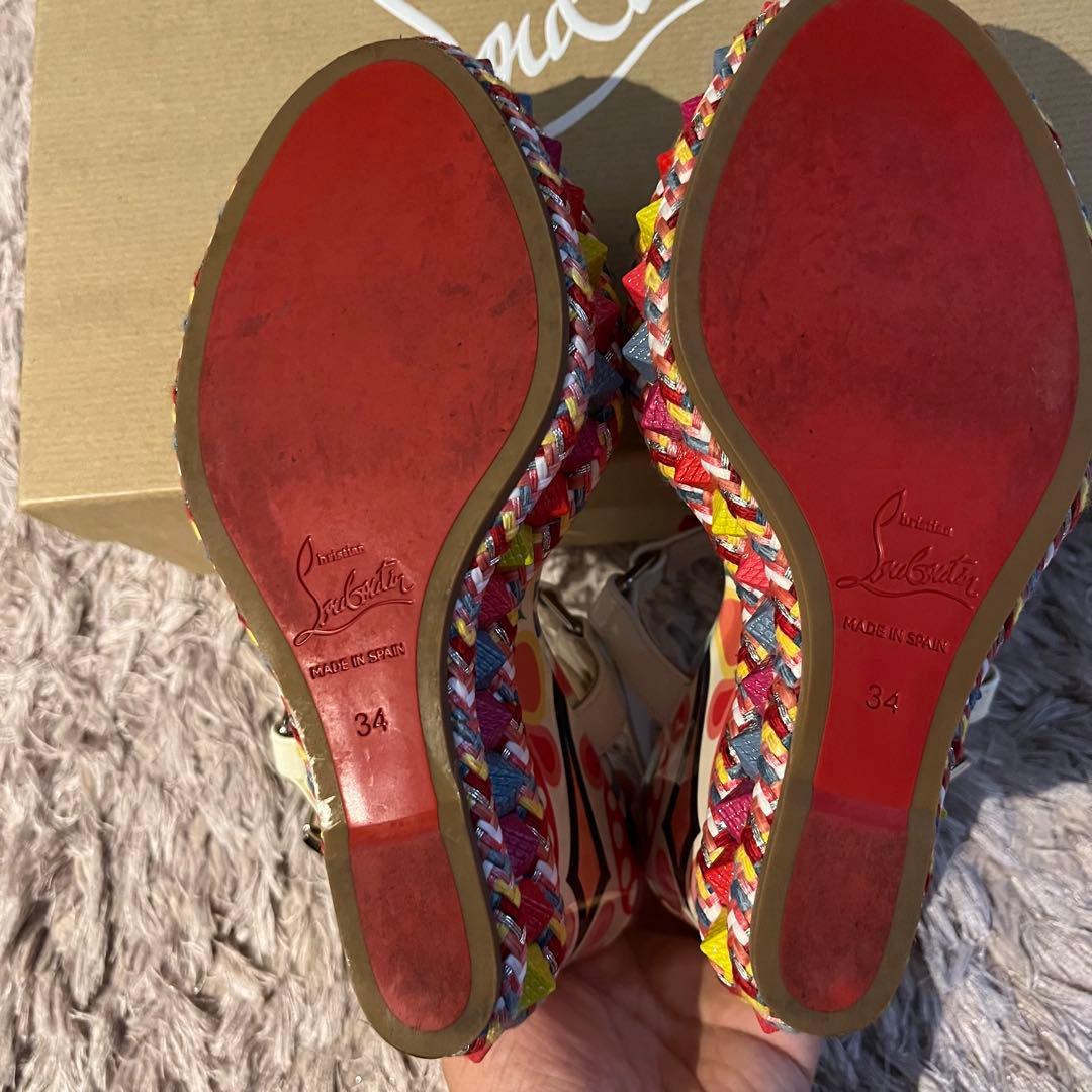 Christian Louboutin ストラップ　サンダルウェッジソール箱あり