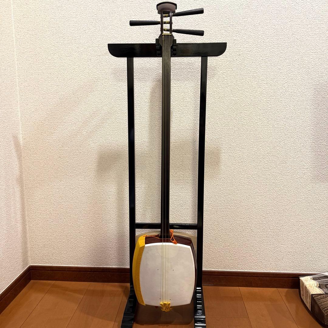 細棹 三味線 正寸 東さわり 破れなし