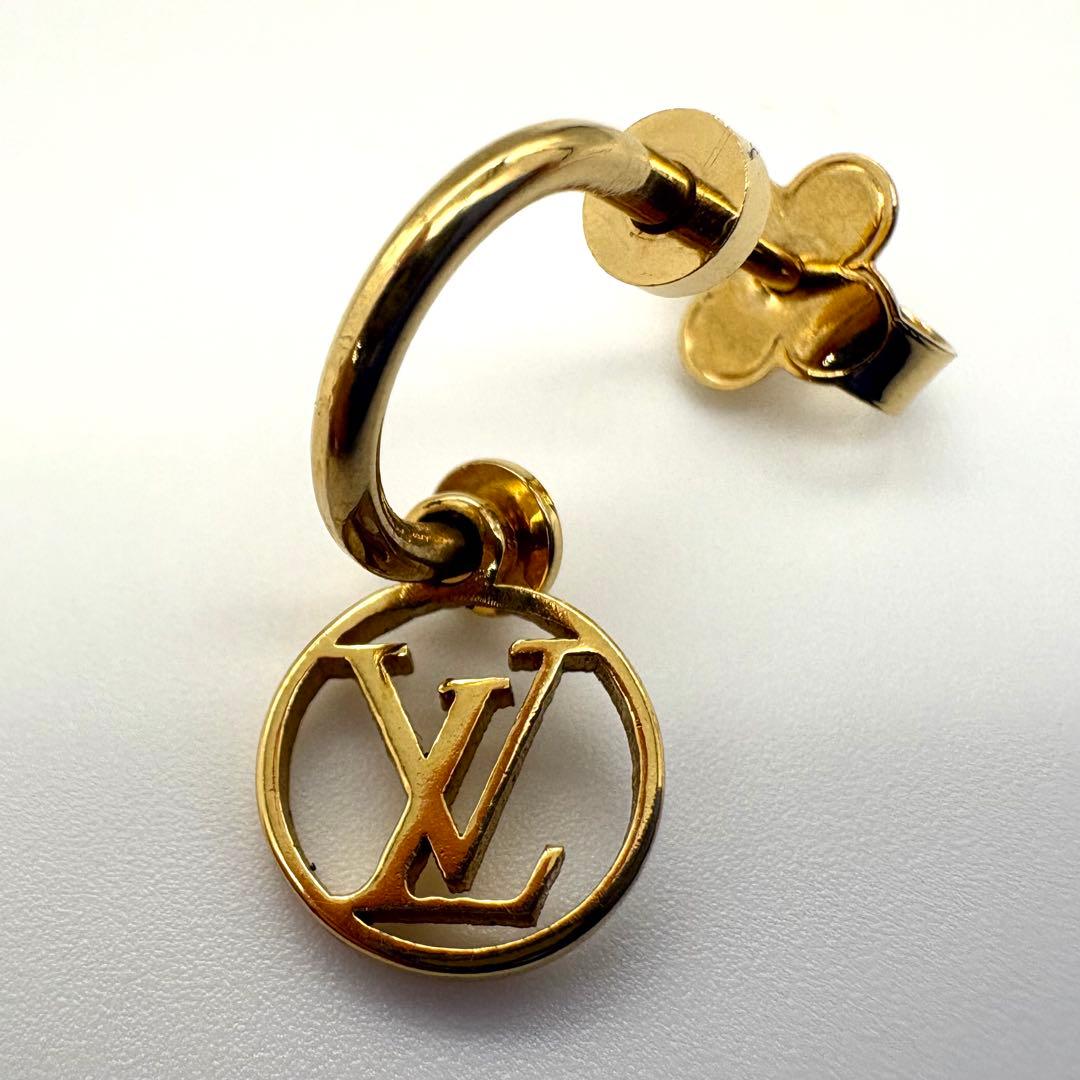 LOUIS VUITTON ルイヴィトン ピアス ブルーミング ゴールド 片耳