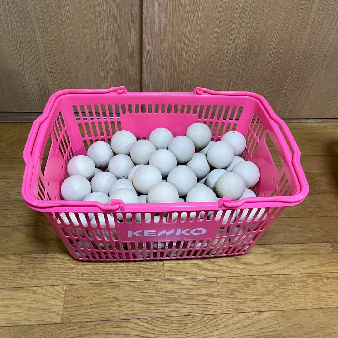 ソフトテニスボール　60球　中古　公認球　状態良し