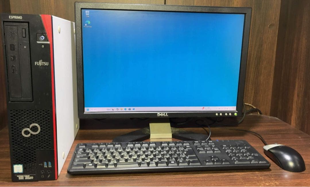富士通デスクトップ パソコン ESPRIMO DELL モニター セット