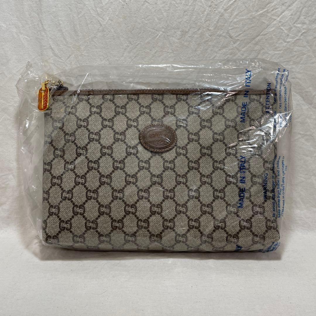 【レア！未開封】GUCCI Plus オールドグッチ クラッチバッグ 廃盤