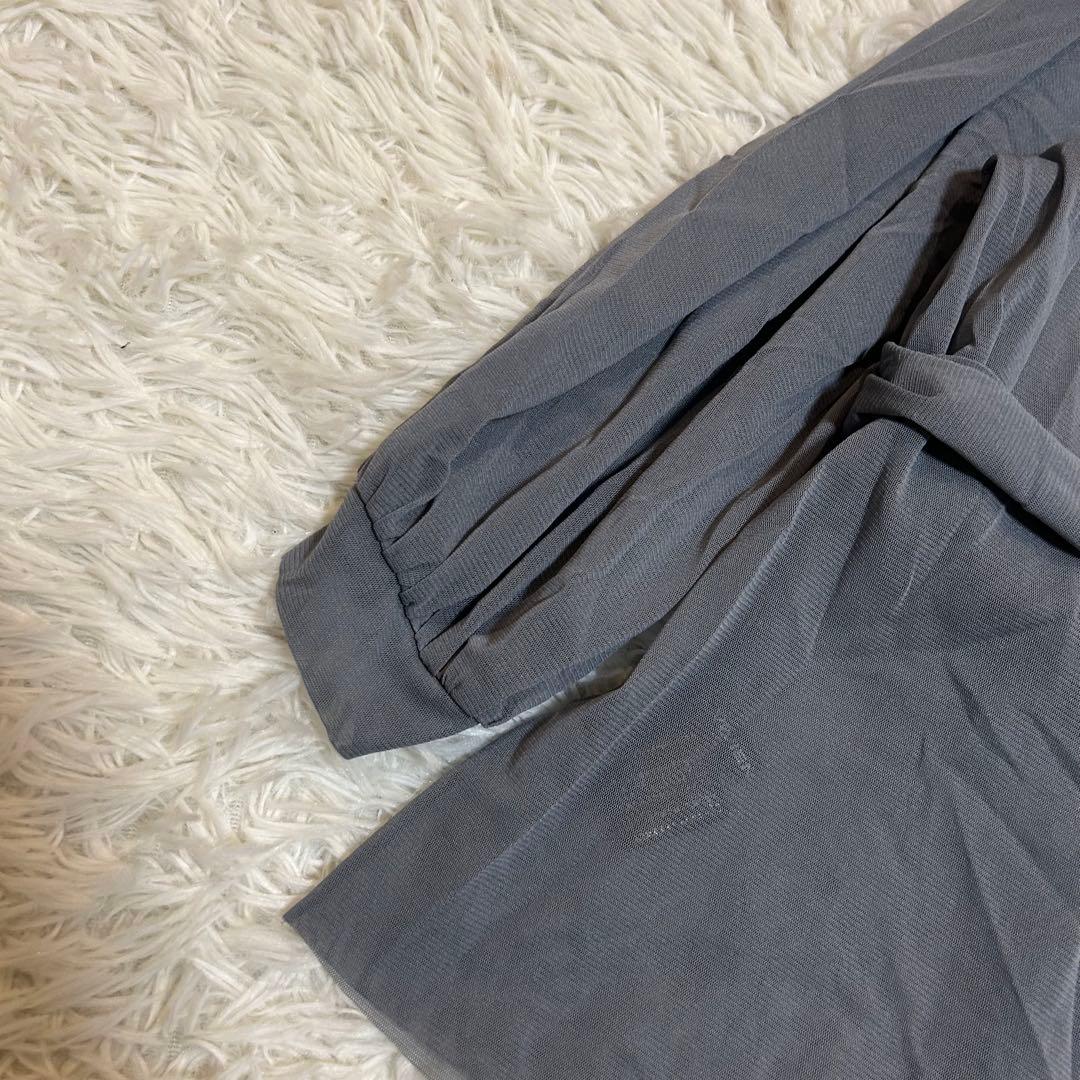 VIVIENNE TAM 花柄刺繍入り チュニック グレー 38