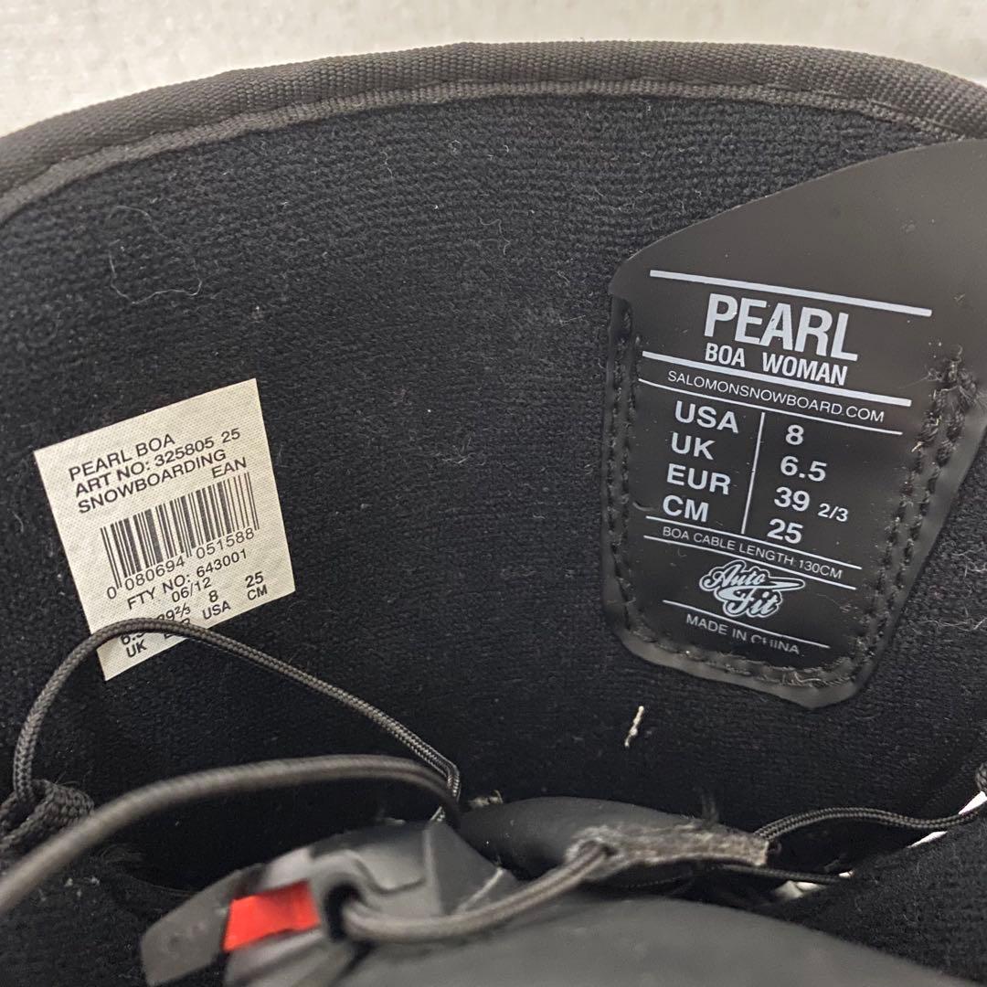 【極美品】サロモン　PEARL BOA WOMAN 25cm スノーボードブーツ