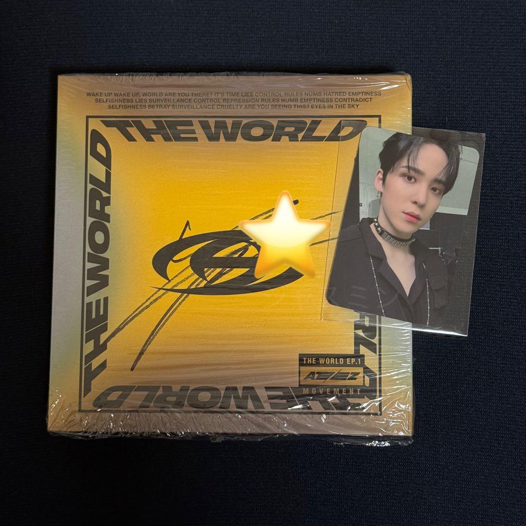 【最終値下】ATEEZ MOVEMENT ユノ サイン入り アルバム、特典トレカ