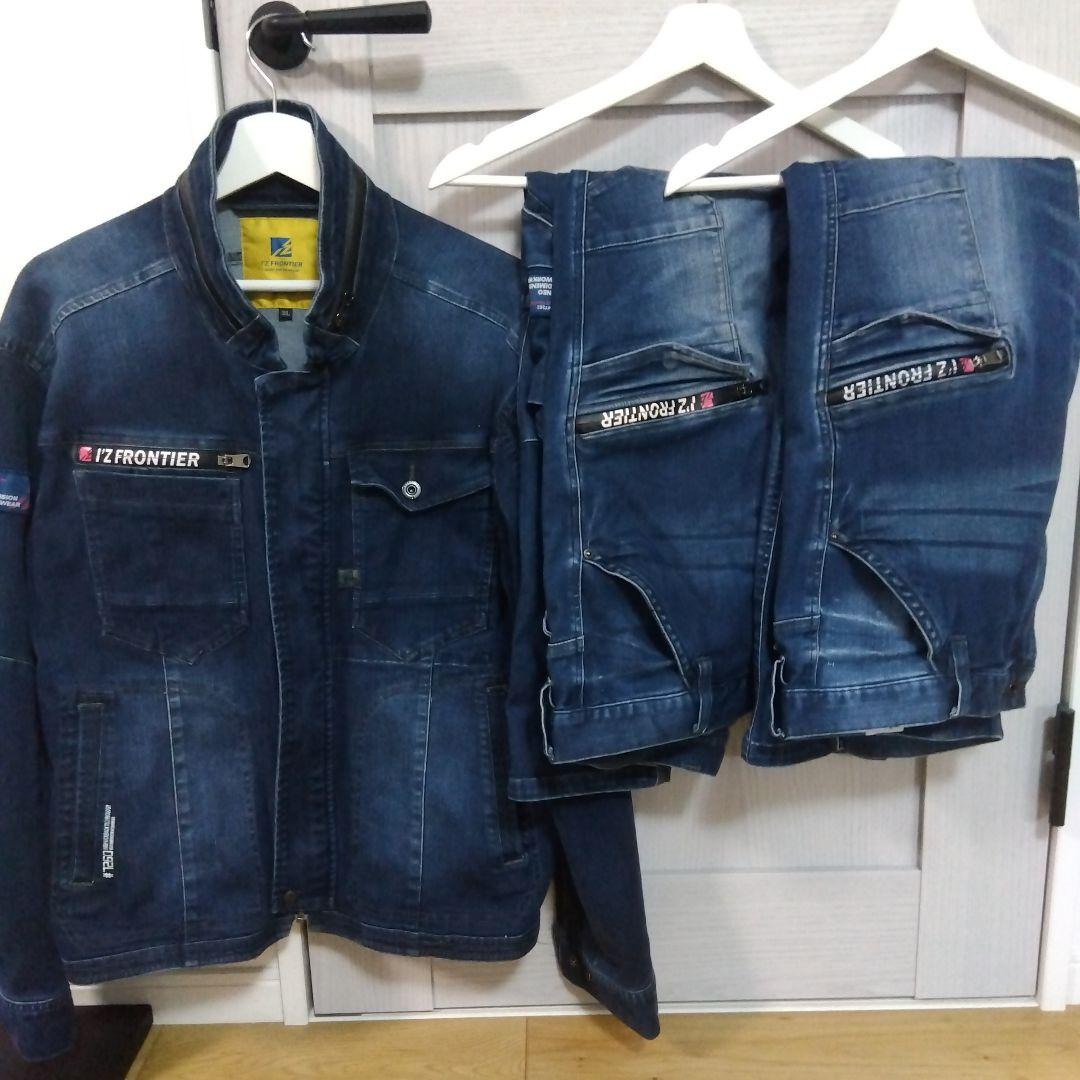 IZ FRONTIER デニムジャケット・パンツ✕2枚セット