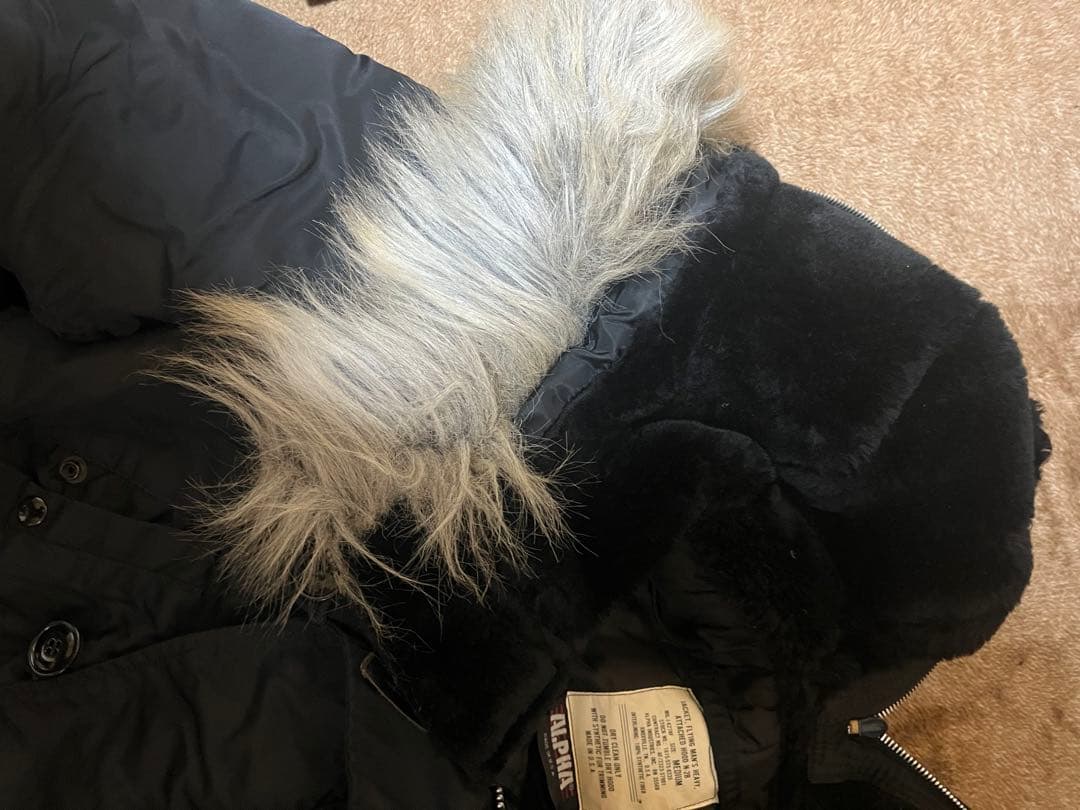 N2b ALPHA フライトジャケット M 短丈 USA 製 ブラック