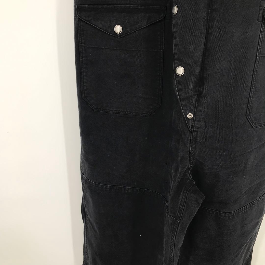 アットダーティー　オーバーオール　XL　オールインワン　つなぎ　ブラック