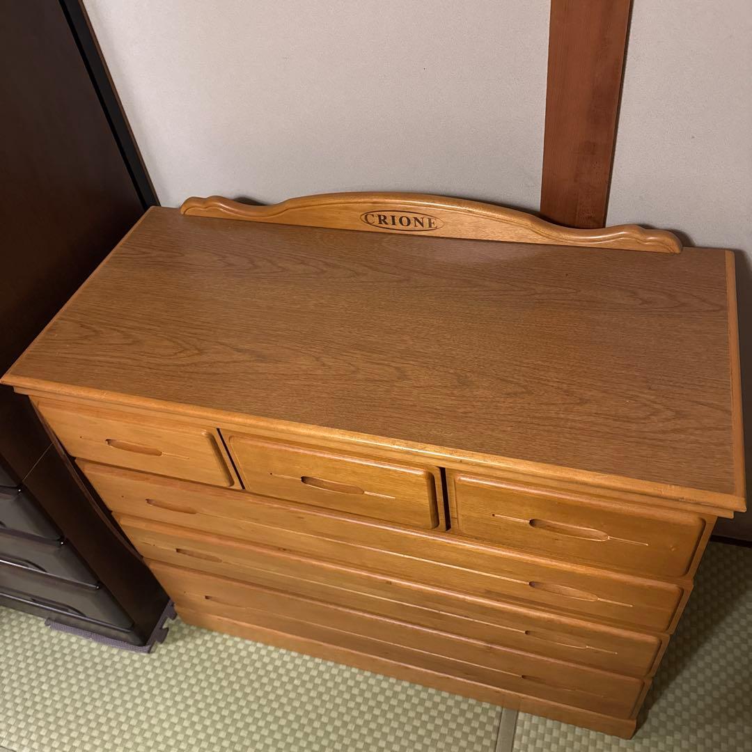 CRION 6段チェスト ナチュラルウッド　タンス